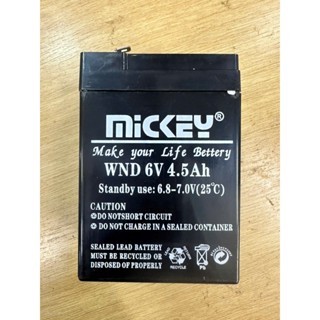 Bình AQ 6v 5Ah MICKEY - AQ khô cho quạt sac, đèn khẩn cấp