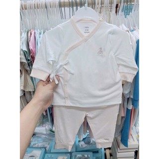 Bộ sơ sinh cài lệch Nous chất Petit 0-12M