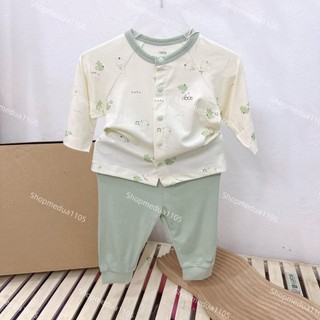  Bộ sơ sinh cài lệch Nous chất Petit 0-12M 