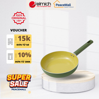  Chảo chống dính Ceramic Elmich Olive EL5984OV Size 20 24 26cm - PeaceMall 