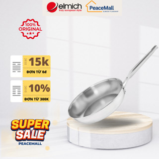 Chảo inox 3 lớp liền khối Elmich Trimax EL-3846SI size 20cm, bắt từ nhanh, chống dính, hàng chính hãng - PeaceMall