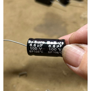 10 Tụ loa 6.8uf 100V 2 đầu