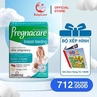 [CHÍNH HÃNG] Pregnacare Breast Feeding Cho Phụ Nữ Sau sinh Lợi Sữa Bổ Sung Sắt, Canxi, DHA, Omega 3