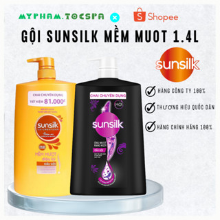 Dầu Gội Sunsilk Vàng Đen 1400G Mềm Mượt Diệu Kỳ Tiết Kiệm Hàng Công Ty Myphamtocspa