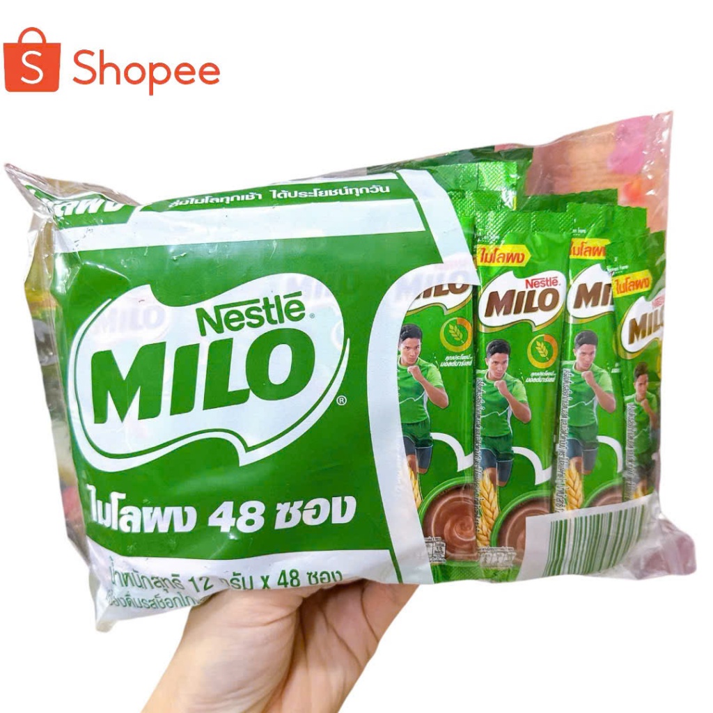 1 Bịch 48 gói Milo Thái Lan hoà tan ( Ngọt Ít)