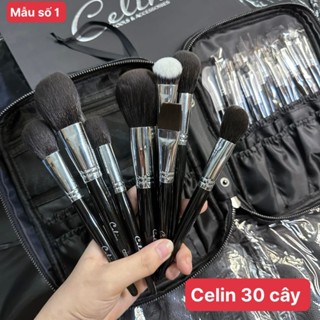  {Chính hãng}Bộ Cọ Celin 30 Cây Lông Thú Cán Nhựa Khắc Tên Hãng Trên Thân Cọ Kèm Bao Da 