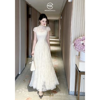  Đầm Ren Maxi Sang Chảnh MEDECHILL Đầm Dự Tiệc Sự Kiện Cao Cấp Tôn Dáng Khoét Lưng Xinh V1401 