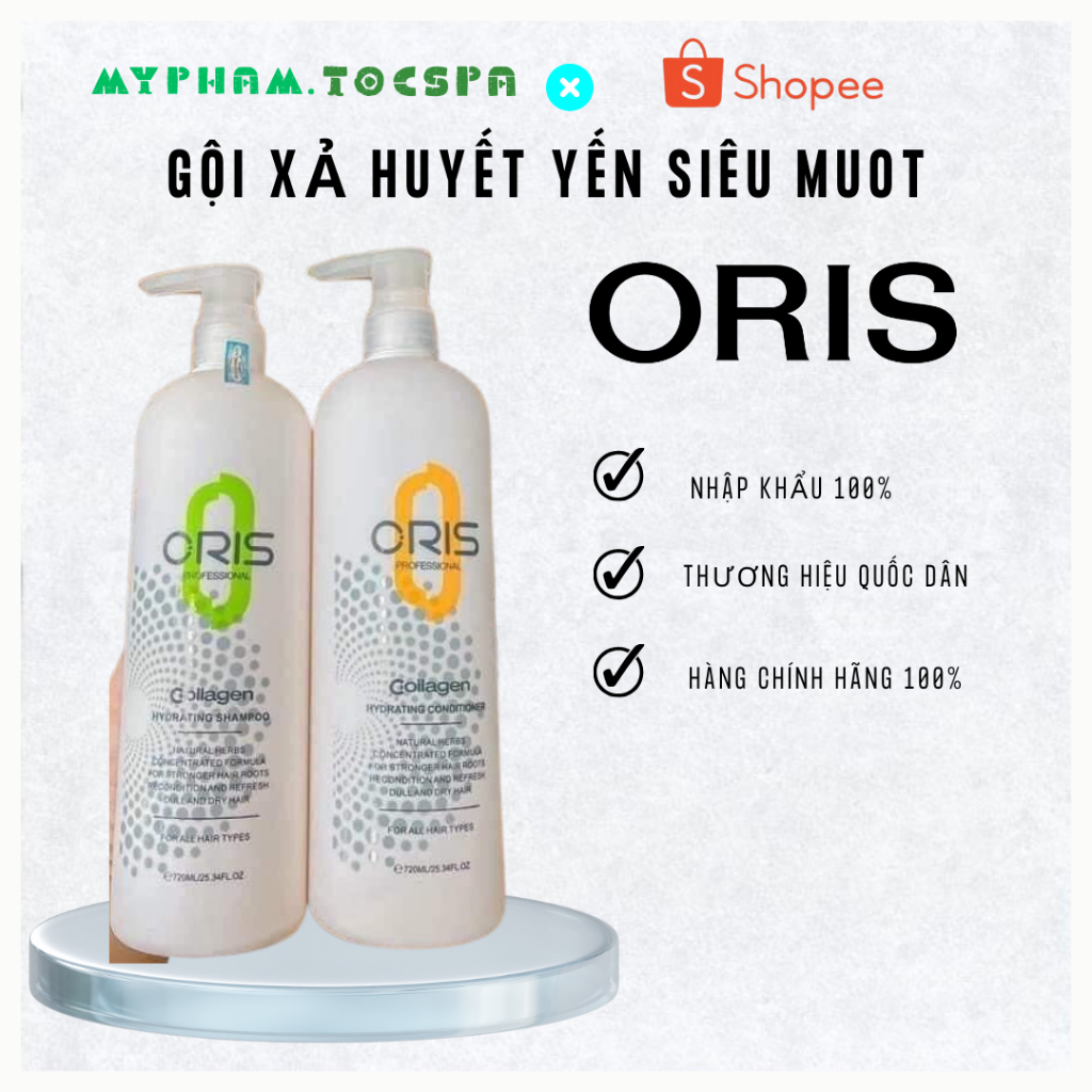 Dầu Gội Xả Oris Huyết Yến Chống Rụng Và Kích Thích Mọc Tóc Myphamtocspa