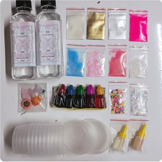 BỘ KIT SLIME 30 MÓN TRANG TRÍ SLIME/Keo sữa đầy đủ dung dịch làm đông giải trí vui nhộn