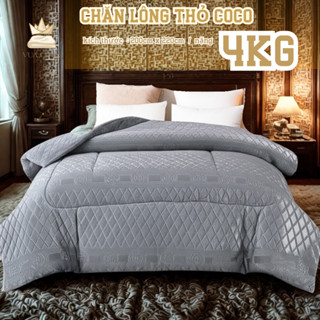  Vua chăn - Loại 1 cao cấp - Chăn lông thỏ coco đại hàn 4kg   chiếc - Kích thước 200cm x 230cm 