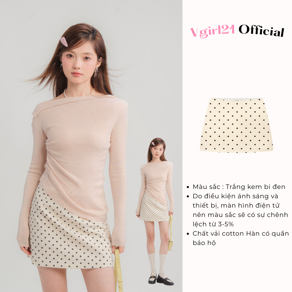 [DEAL MỞ BÁN] - Dottie Skirt - Chân Váy Chấm Bi / Trơn Chữ A Nữ - Kèm Quần Bảo Hộ - Dễ Phối Đồ - Phù Hợp Mùa Hè Mùa Thu | BigBuy360 - bigbuy360.vn