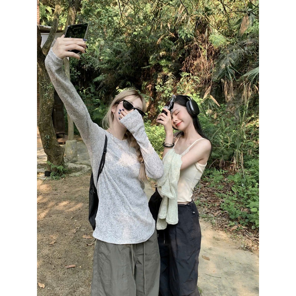 Áo Thun Thu Đông Cổ Tròn Chất Len Dệt Dài Tay Miho House | BigBuy360 - bigbuy360.vn