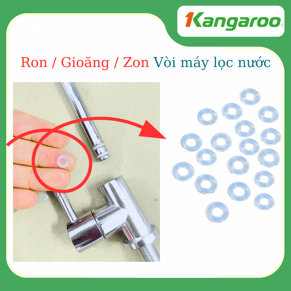 Ron / Zon / Gioăng cao su vòi gạt nối nhanh - Dành cho vòi máy lọc nước - Ron vòi