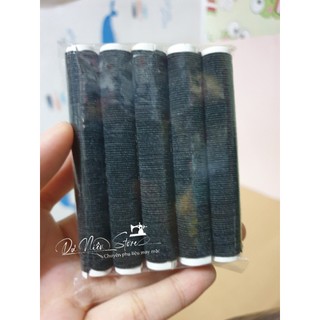 Set 50 ống chỉ thun/ thun nhún trắng đen loại thường & tốt