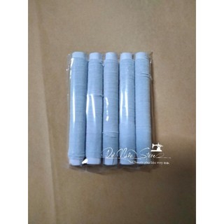 Set 50 ống chỉ thun/ thun nhún trắng đen loại thường & tốt