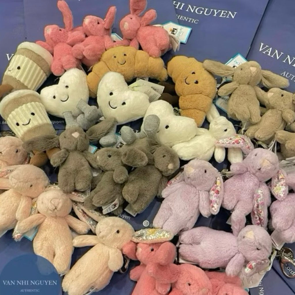 [AUTHENTIC 100%] Bagcharm móc khoá JELLYCAT chính hãng (chưa kèm dust bag)