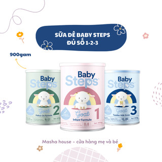  Sữa Dê BABY STEPS Số 1 2 3 900g Sữa Mát Dễ Tiêu Giúp Phát Triển Chiều Cao Và Trí Não 