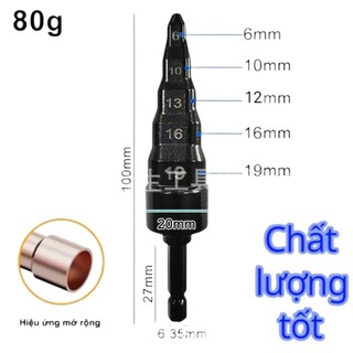  Mũi nong ống đồng máy lạnh điều hòa gắn khoan 4 trong 1 5 in 1 phi 6 10 12 16 
