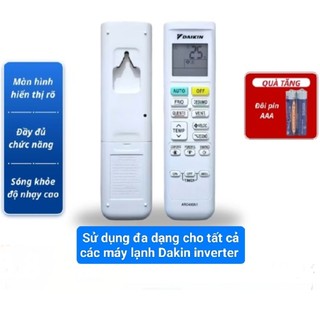  Remote điều khiển máy lạnh dakin inverter dùng chung cho nhiều máy ARC480A32 ARC480A21 ARC480A22 ARC480A33 RC480A36... 