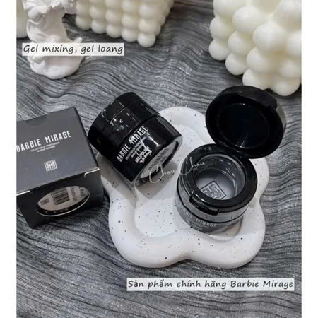 Gel mixing tạo loang vân đá Barbie Mirage