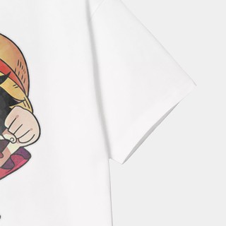Áo thun Unisex One Piece Luffy Chibi Cotton 100% ngắn tay