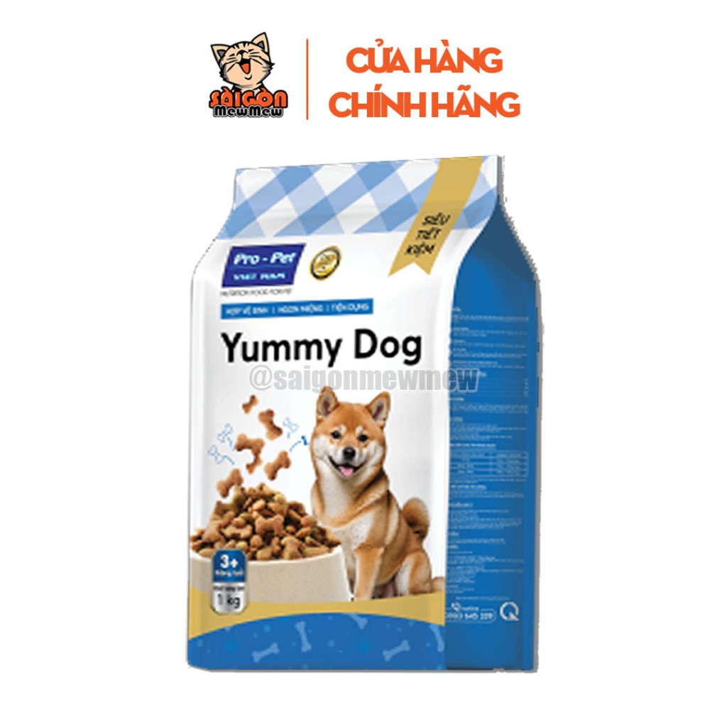 Hạt cao cấp cho chó lớn YUMMY DOG túi 1KG