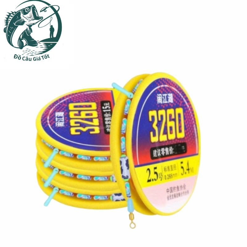 Trục Câu Đài Săn Hàng 3260 Buộc Sẵn Dây Cước Tàng Hình Siêu Bền