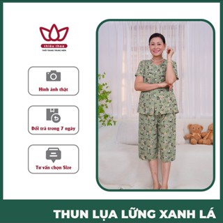  Bộ Đồ Lửng Trung Niên COTTON LỤA HÀN Đồ Bộ Nữ Mặc Nhà Cho Bà Tặng Mẹ TOP 2025 - Thiều Thoa Store 