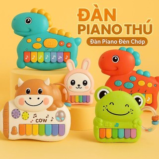 (KÈM PIN)Nhiều mẫu đàn piano hình thú có đèn và nhạc vui nhộn đáng yêu cho bé