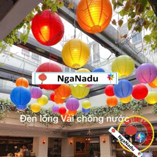 ĐÈN LỒNG VẢI LỤA Chống Nước giá rẻ trang trí Tết Decor trường học,nhà Chùa,lễ hội ngoài trời (lantern) Nga Nadu