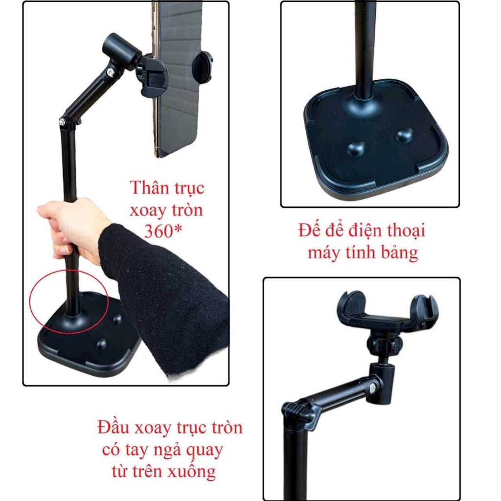 Giá đỡ điện thoại JC001 giá đỡ cây treo trên sàn để xem phim quay hình video chụp ảnh livestream | BigBuy360 - bigbuy360.vn
