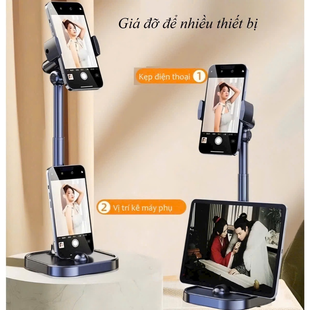 Giá đỡ điện thoại JC001 giá đỡ cây treo trên sàn để xem phim quay hình video chụp ảnh livestream | BigBuy360 - bigbuy360.vn