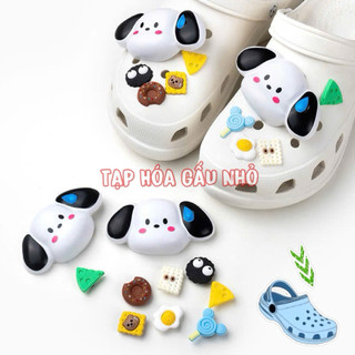  Set 10 charm CHÓ MỒ HÔI gắn dép Sục,Dép Xốp,Dép Tổ Ong 