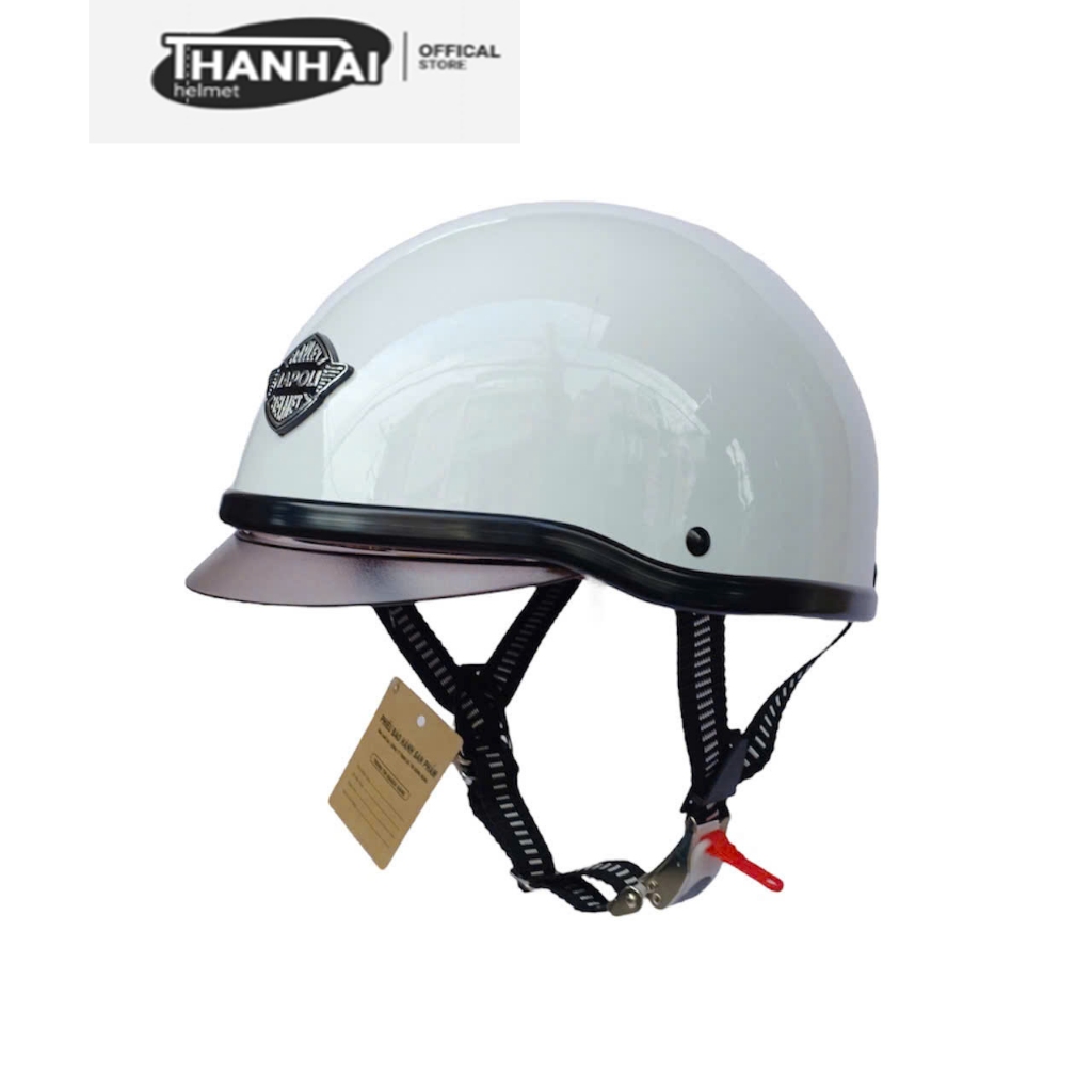 Mũ,nón bảo hiểm haly kính dấu hay còn gọi là kính âm napoli có ốp tai hoặc không ốp tai