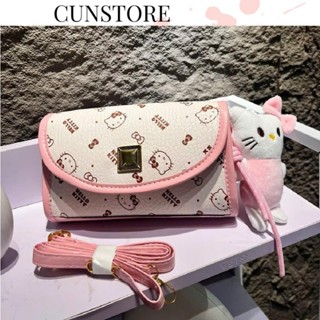  Túi Đeo Chéo Mini Dáng Tròn In Hình Ngộ Nghĩnh Kèm Charm Bông Dễ Thương CUN800 