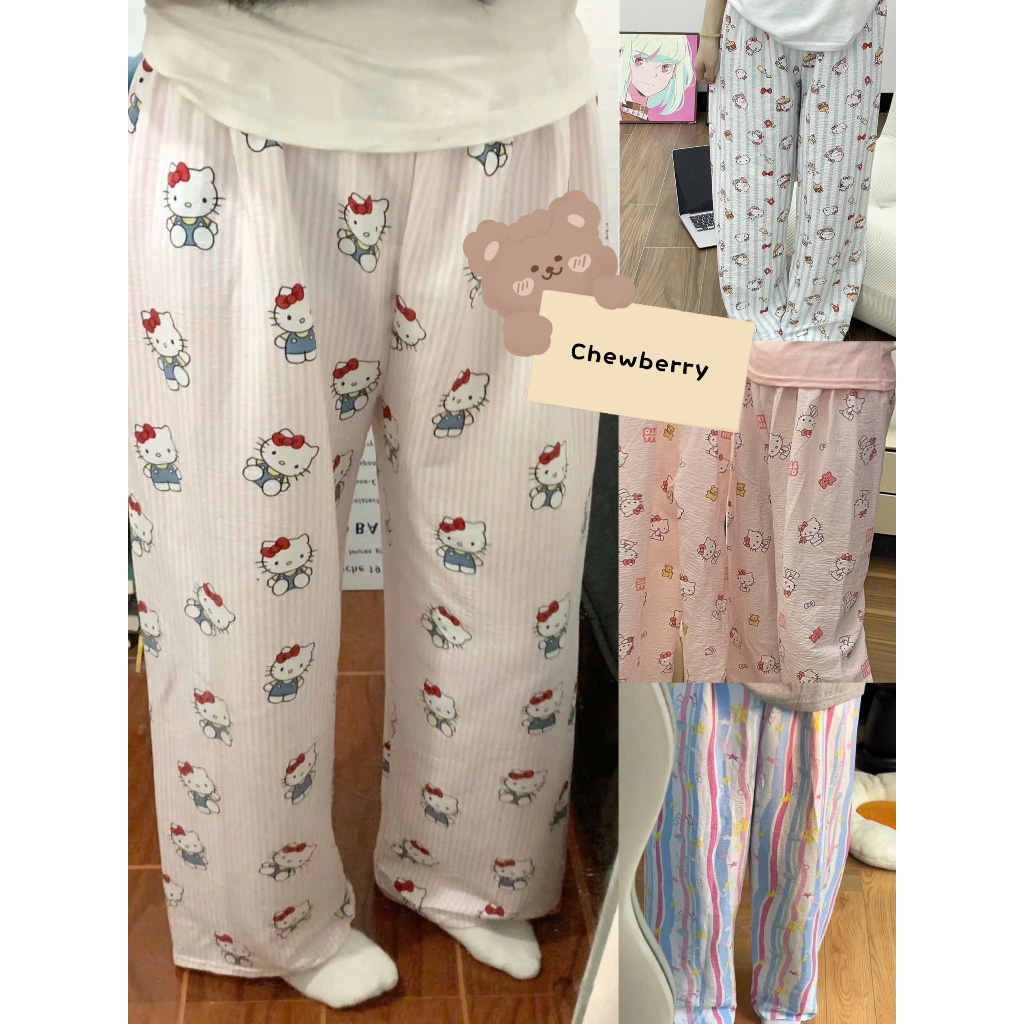 Quần Dài Mặc Nhà In Hình Shin Khủng Long Siêu Yêu Dành Cho Nữ hoạt hình