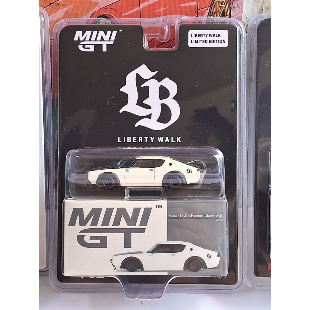 MINI GT 1/64 - NISSAN KENMERI LIBERTY WALK WHITE