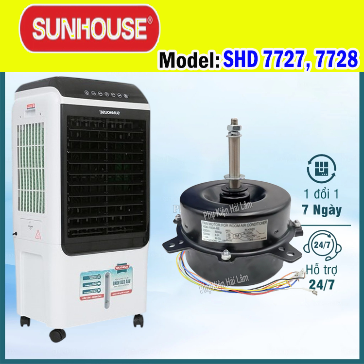  Motor quạt hơi nước Sunhouse SHD7727 7728 