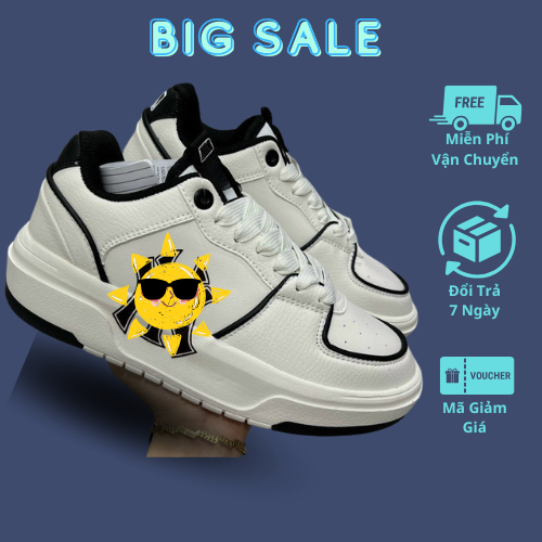 Giày thể thao trắng nam nữ da bản đẹp siêu hot