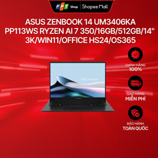 Laptop Asus Zenbook 14 UM3406KA-PP113WS Ryzen AI 7 350/16GB/512GB/14" 3K/Win11/Office HS24/OS365