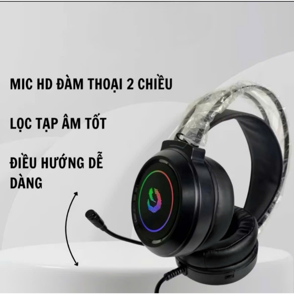 Tai Nghe Gaming BAK H5 Có Micro Đàm Thoại Dây USB Âm Thanh 7.1 LED RGB Bass Căng  BAK03 | BigBuy360 - bigbuy360.vn