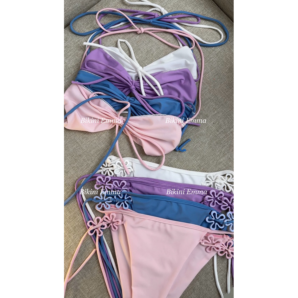BIKINI EMMA Bikini 2 Mảnh Charm Hoa, Viền Ren Trendy | BigBuy360 - bigbuy360.vn