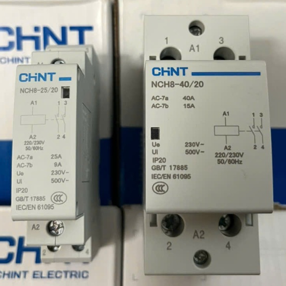 Khởi động từ 1 pha 220V ( Contacter) CHINT NCH8 25A 40A 63A -Hàng chuẩn CHINT