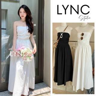 LYNC STUDIO - Váy quây dáng dài chun lưng chất thô mềm LCV0140V