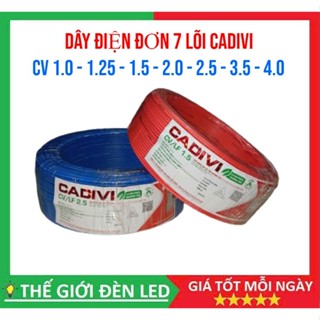 <Cuộn 100M> Dây điện đơn CADIVI CV 1.0/ 1.25/ 1.5/ 2.0/ 2.5/ 3.5 hàng chính hãng