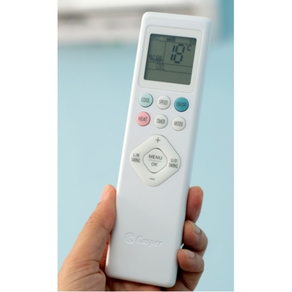 Remote Điều Khiển Điều Hòa Máy Lạnh Casper 1&2 Chiều Inverter Nút Nguồn Xanh 2025