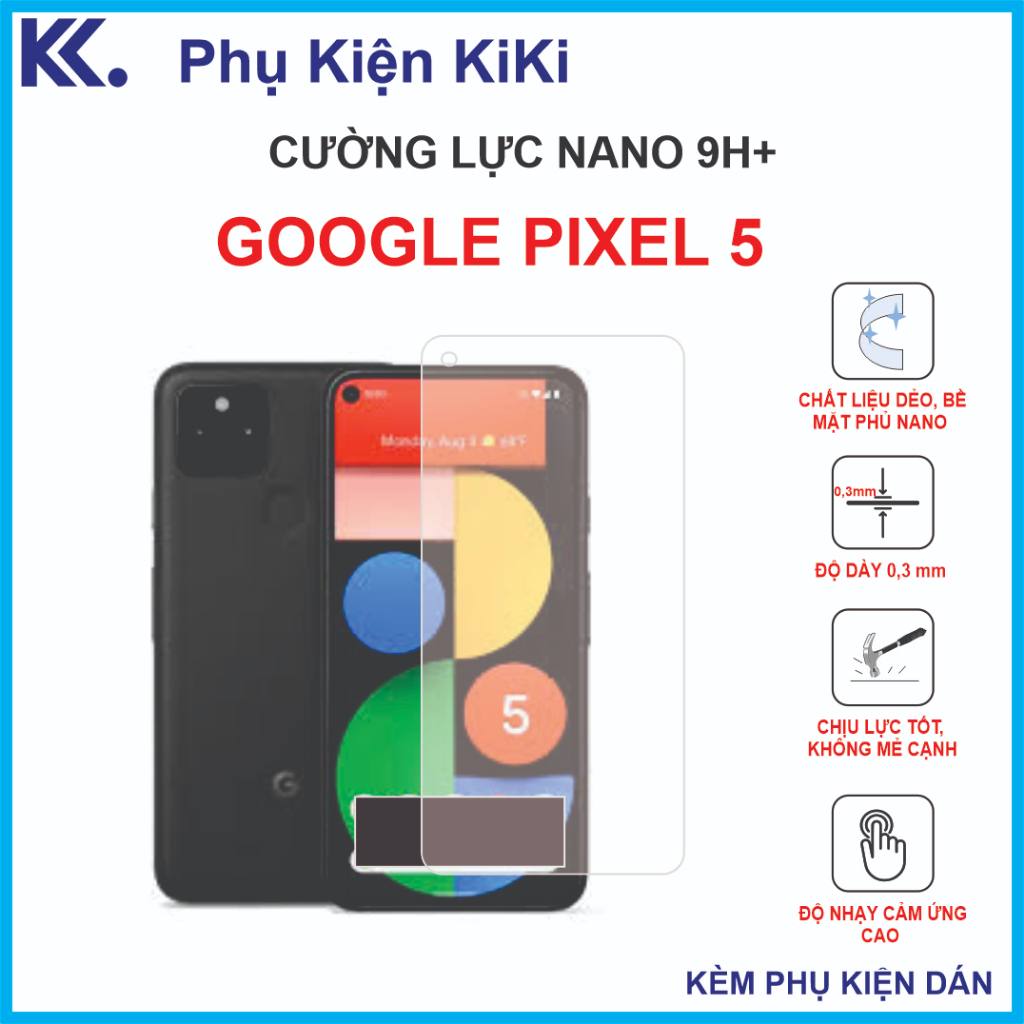 Cường lực Google Pixel 5 Cường lực Nano Dẻo 9H+