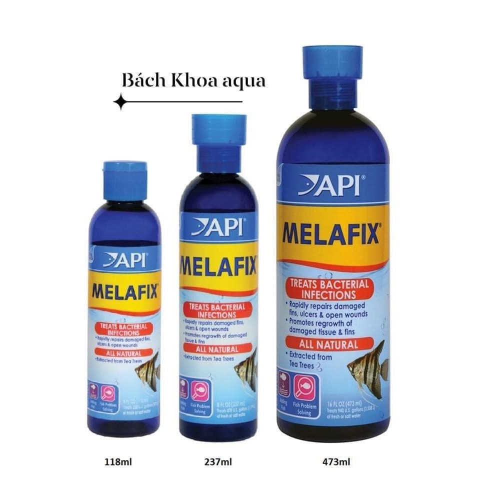 Chai API Melafix 118ml / 237ml / 473ml cao cấp cho cá cảnh