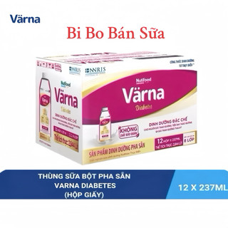 Thùng 12 Hộp Sữa Bột Pha Sẵn Värna Diabetes 237ml - {Hỗ Trợ Ổn Định Đường Huyết}