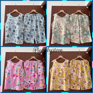 Bộ Lanh Nữ Mặc Nhà, Đồ Tole Nữ Vải Tôn Xuất Sát Nách Quần Lửng 50-78kg Không Rút, ít Nhăn - Pigbabystore